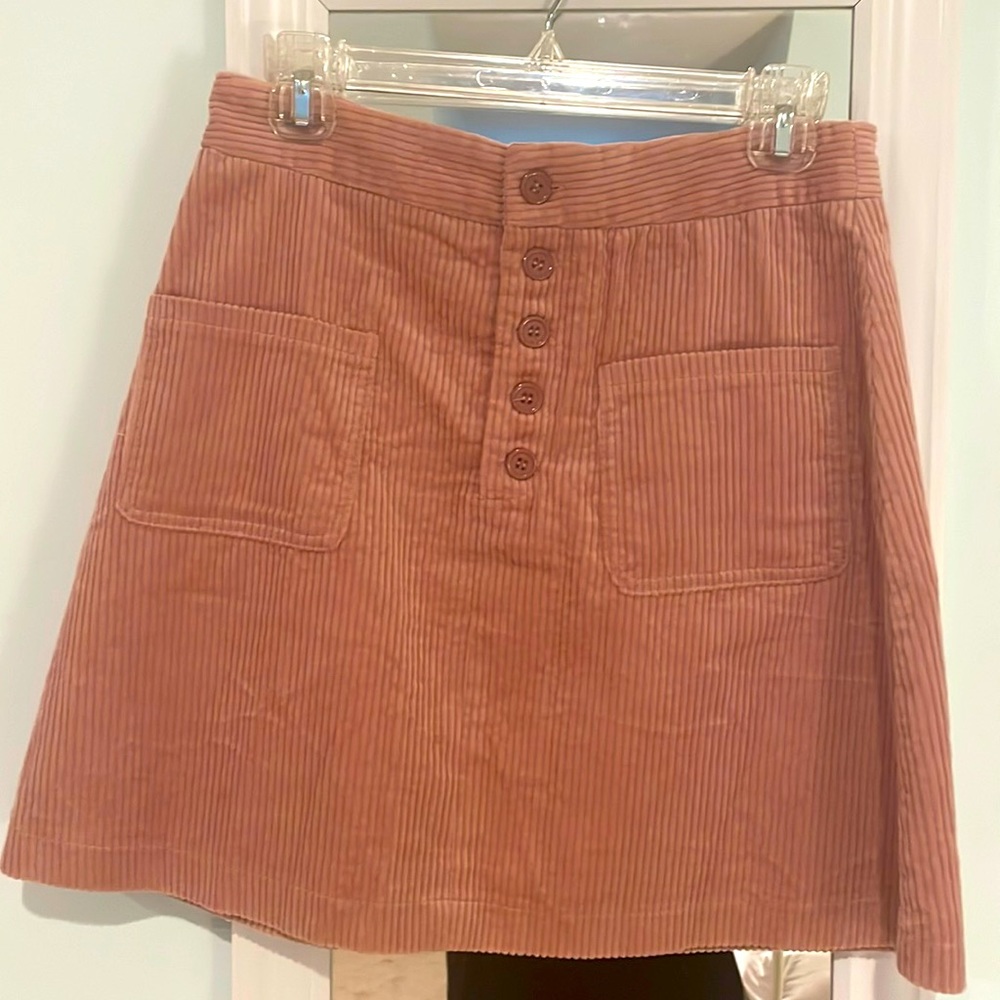 Lost and Wander M pink mini skirt with buttons